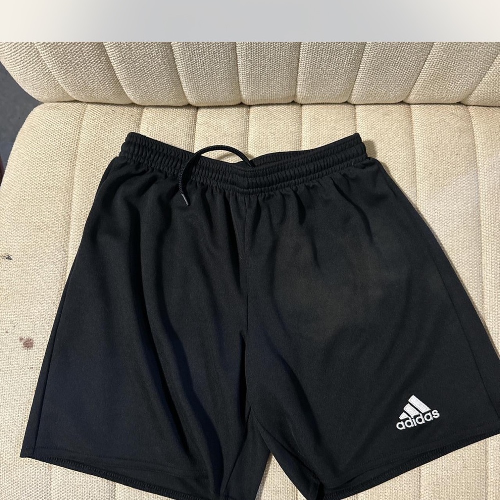 Adidas Black Athletic Shorts with Elastic Waistband